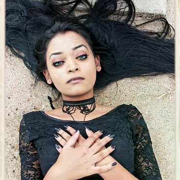 Cyn (with me) What a great time we had putting together our first shoot. A gorgous model on a windswept day.